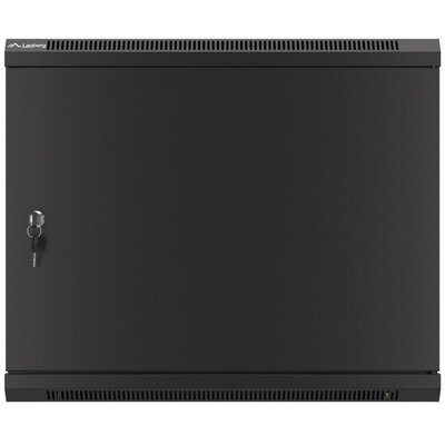 Szafa RACK LANBERG 19" 9U WF01-6609-00B 600 x 600 mm, Wisząca Czarny