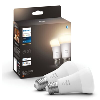 Inteligentna żarówka LED PHILIPS HUE 929001821623 9W E27 Bluetooth, ZigBee (2 szt.)