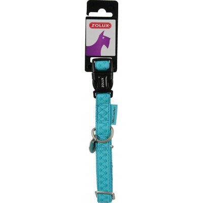 Obroża ZOLUX Mac Leather (32 - 48 cm) Turkusowy