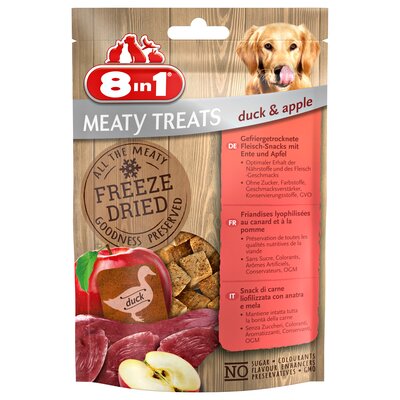 Przysmak dla psa 8IN1 Freeze Dried Duck/Apple 50 g
