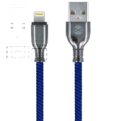 Kabel USB - Lightning FOREVER Tornado GSM097155 1 m Granatowy