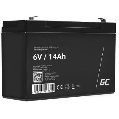 Akumulator GREENCELL AGM34 14Ah 6V