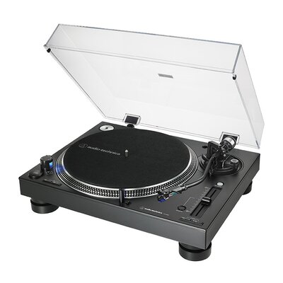 Gramofon AUDIO-TECHNICA AT-LP140XP Czarny, Manualny, Napęd bezpośredni, Prędkość odtw. 33 1/3, 45, 78 obr./min