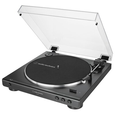 Gramofon AUDIO-TECHNICA AT LP60X Czarny, Automatyczny, Napęd paskowy, Wkładka MM AT-3660L, Prędkość odtw. 33 1/3, 45 obr./min