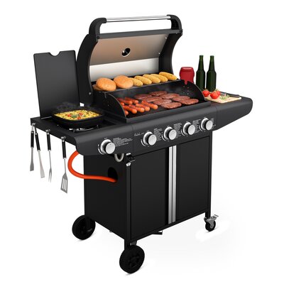 Grill ogrodowy gazowy KOLER Relish v1 Czarny 16 kW 66 x 40 cm