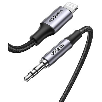 Kabel Lightning - Jack 3.5 mm UGREEN US315 1m Czarny