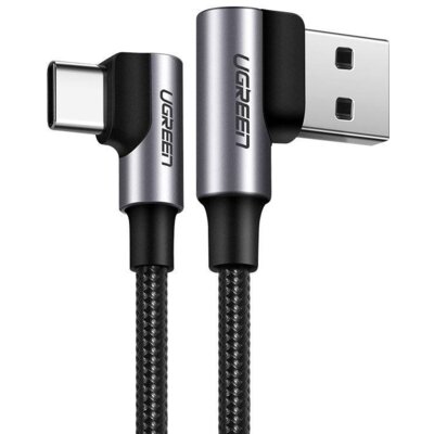 Kabel kątowy USB - USB-C UGREEN US176 1 m Szary