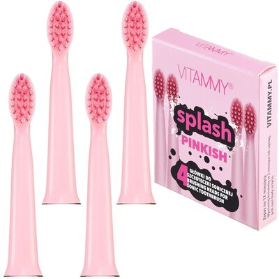 Oryginalna końcówka szczoteczki VITAMMY Splash Pinkish TOW017185 (4 sztuki) (Wybielanie zębów)