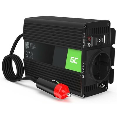 Przetwornica GREENCELL 24V na 230V 150W/300W Modyfikowana sinusoida