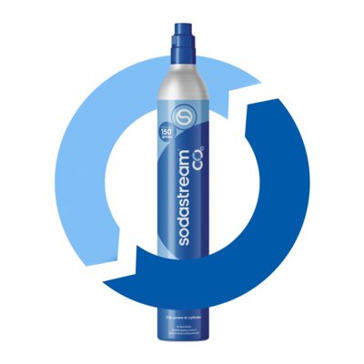 Wymiana naboju SODASTREAM CO2 Blue - gaz spożywczy oryginalny z atestem