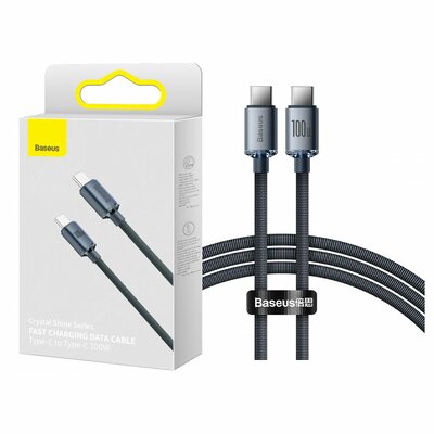 Фото - Кабель BASEUS Kabel USB-C - USB-C  Crystal Shine 2m Czarny 