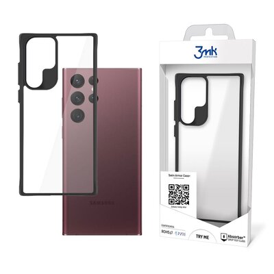 Etui 3MK Satin Armor Case+ do Samsung Galaxy S22 Ultra Przezroczysty