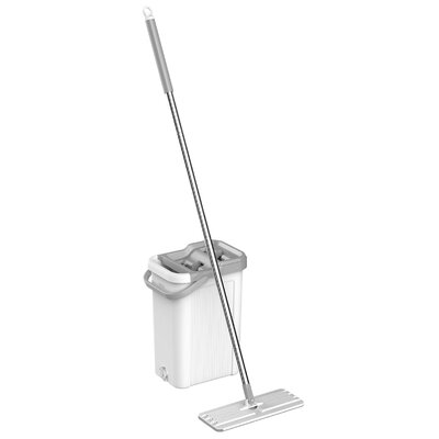Mop płaski TEESA New Clean R19 Biało-szary + 2 wkłady