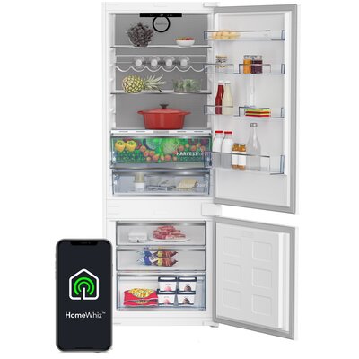 Lodówka BEKO BCNE400E50SHN No Frost HarvestFresh AeroFlow MetalWall Zdalne Sterowanie 193cm