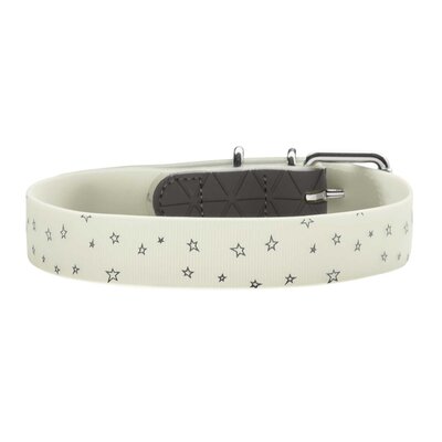 Obroża HUNTER Convenience Reflect Glow 69153 (47 - 55 cm) Biało-szary
