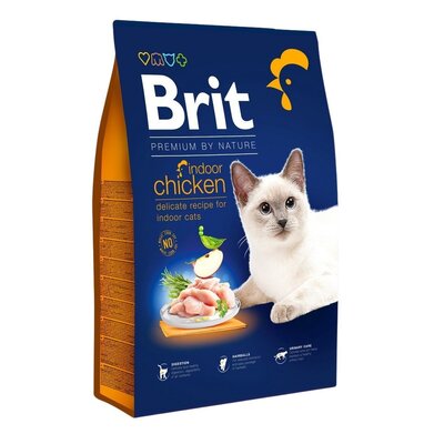 Karma dla kota BRIT Premium By Nature Indoor Kurczak 8 kg