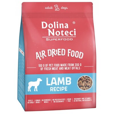 Karma dla psa suszona DOLINA NOTECI Superfood Danie z jagnięciny 1 kg