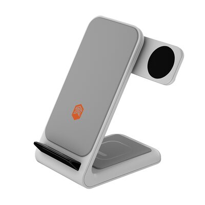 Ładowarka indukcyjna STM ChargeTree Swing 3w1 15W Biały Qi
