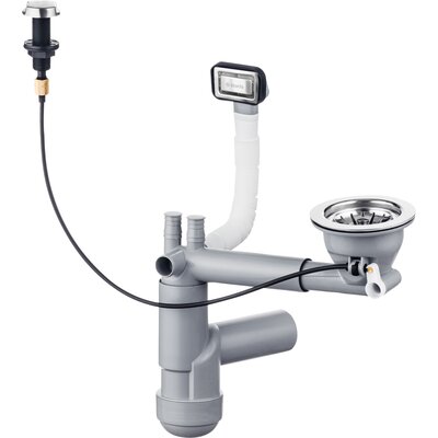 Syfon do zlewozmywaków DEANTE Space-Saver Lux ZXY 9911 Stalowy