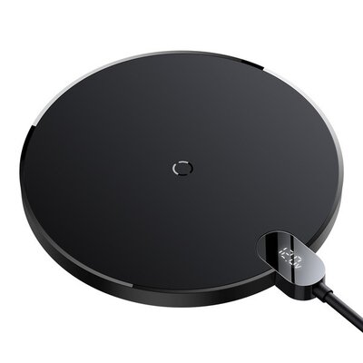 Ładowarka indukcyjna BASEUS Digital LED 15W Czarny