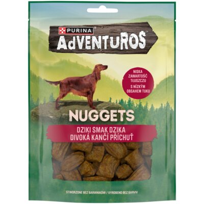 Przysmak dla psa ADVENTUROS Nuggets Dziki smak dzika 90 g