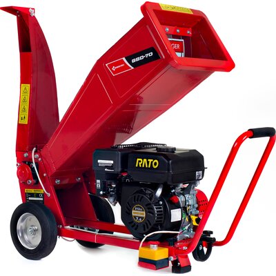 Rozdrabniacz do gałęzi GREENSO GBD-70 spalinowy + Olej do kosiarki GREENSO SAE30 4T + Nauszniki przeciwhałasowe NEO 97-563