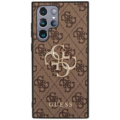 Etui GUESS 4G Hard Case do Samsung Galaxy S22 Ultra Brązowy