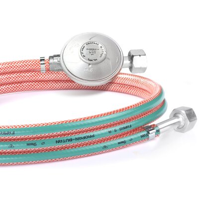 Wąż do gazu VÖGEL końcówka prosta-krótka (3 m) gaz butlowy