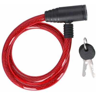 Zapięcie rowerowe DUNLOP 1042466 Linka Czerwony