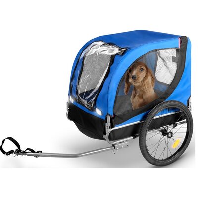 Przyczepka rowerowa BICYCLE GEAR Doggyride dla Zwierząt 40kg Niebiesko-czarny