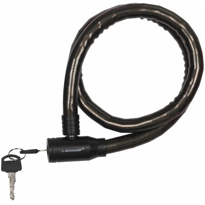 Zapięcie rowerowe DUNLOP 1042671 Linka Czarny