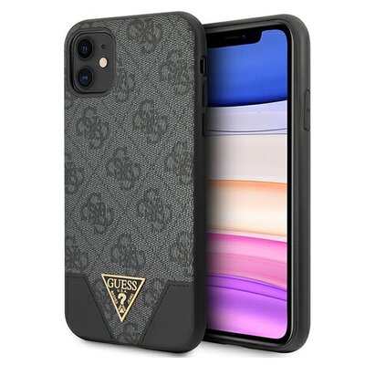 Etui GUESS 4G Triangle do Apple iPhone 11/Xr Szary