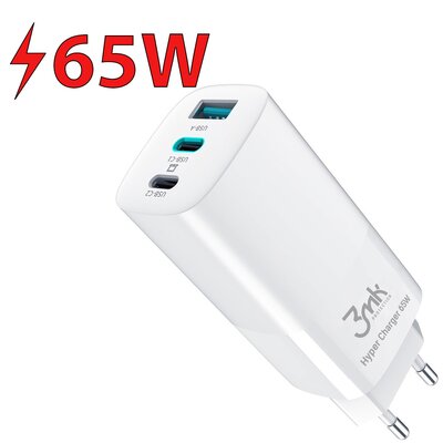 Ładowarka sieciowa 3MK Hyper Charger 65W Biały