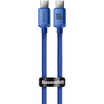 Фото - Кабель BASEUS Kabel USB-C - USB-C  Crystal Shine 1.2 m Niebieski 