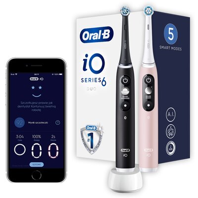 Zestaw szczoteczek magnetycznych ORAL-B iO 6 (2 sztuki)