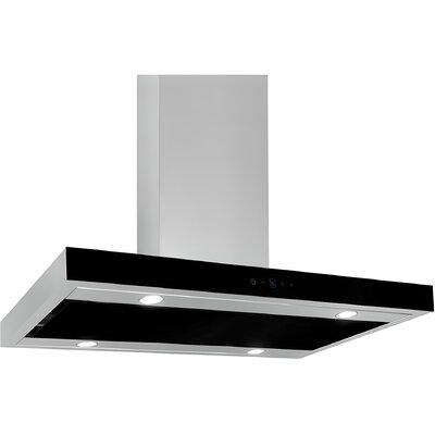 Okap AKPO WK-9 Feniks Slim Glass 50 Inox/Czarne szkło