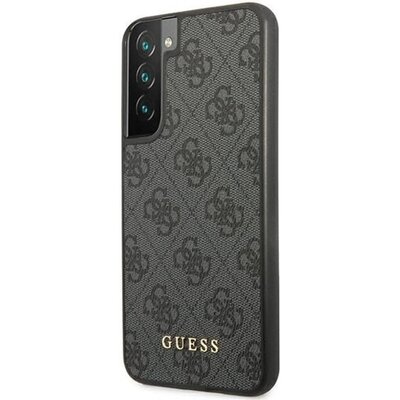 Etui GUESS 4G Metal Gold Logo do Samsung Galaxy S22 Szary