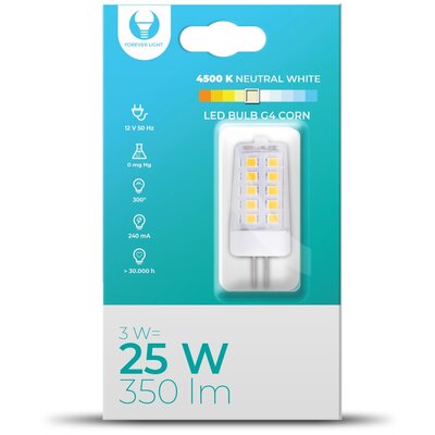 Żarówka LED FOREVER LIGHT RTV003666 3W G4