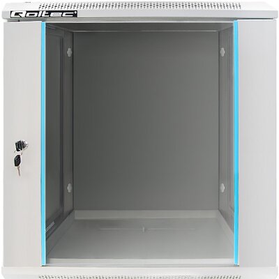 Szafa RACK QOLTEC 19" 12U 54485 600 x 450 mm, Wisząca Szary