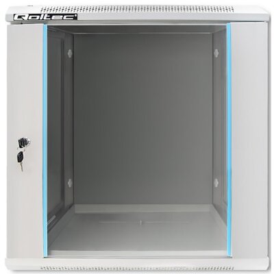 Szafa RACK QOLTEC 19" 12U 54487 600 x 600 mm, Wisząca Szary