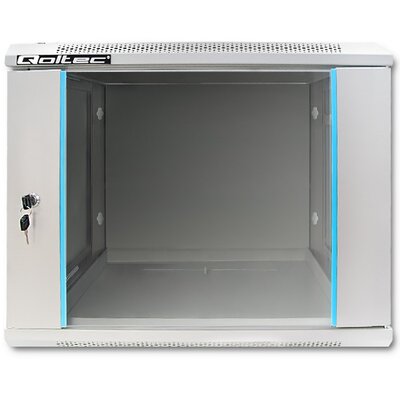 Szafa RACK QOLTEC 19" 9U 54484 600 x 450 mm, Wisząca Szary