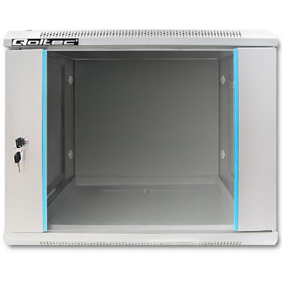 Szafa RACK QOLTEC 19" 9U 54486 600 x 600 mm, Wisząca Szary