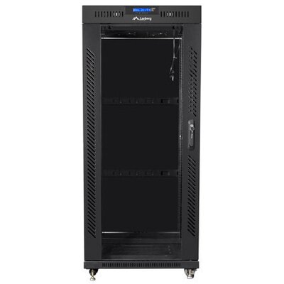 Szafa RACK LANBERG 19" 22U FF01-8822-12BL 800 x 800 mm, Stojąca Czarny