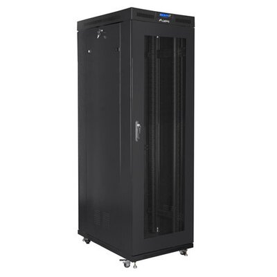Szafa RACK LANBERG 19" 27U FF01-8027-23BL 800 x 1000 mm, Stojąca Czarny