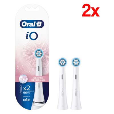 Oryginalna końcówka szczoteczki ORAL-B iO Sanfte Reinigung (2 szt.) (Delikatna dla dziąseł)