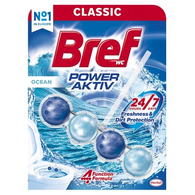 Kostka do WC BREF Power Aktiv Ocean 50g