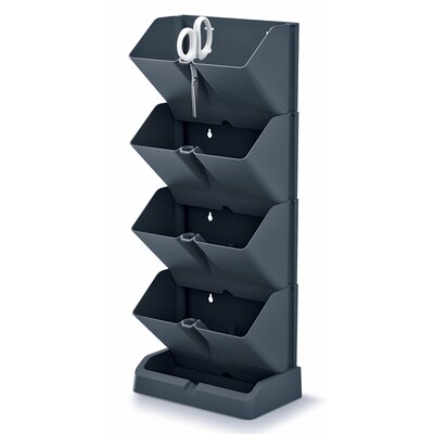 Kwietnik PROSPERPLAST Mini Cascade IO1W200-S433 19.5 x 47.5 x 11.4 cm Antracytowy