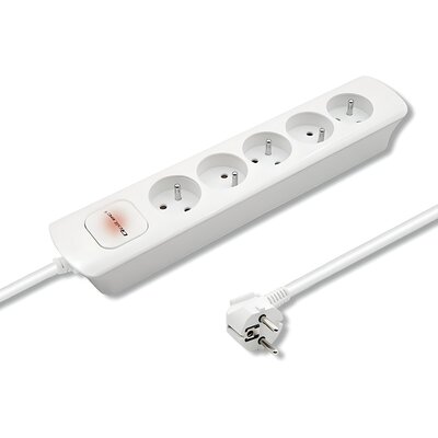 Listwa QOLTEC 50276 (1.8 m) Biały