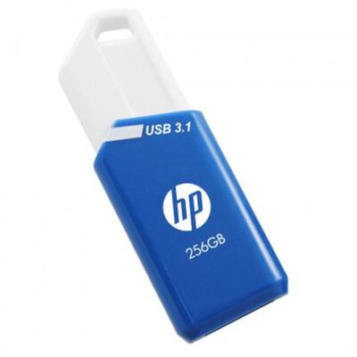 Pendrive HP x755w 256GB, USB 3.2 Gen. 1 (USB 3.0), Odczyt 75 Mb/s, Zapis 30 Mb/s Niebiesko-biały