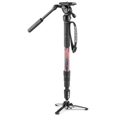 Monopod MANFROTTO Element MII Video z głowicą 400 Czerwony